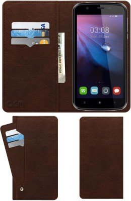 ACM Flip Cover for Videocon Infinium Z45 Amaze(Brown, Cases with Holder, Pack of: 1)