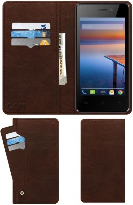ACM Flip Cover for Lava Flair P2(Brown, Cases with Holder, Pack of: 1)