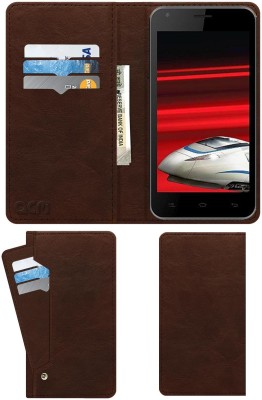 ACM Flip Cover for Celkon 2gb Xpress(Brown, Cases with Holder, Pack of: 1)