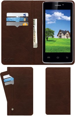 ACM Flip Cover for iBall Andi 4P Class X(Brown, Cases with Holder, Pack of: 1)