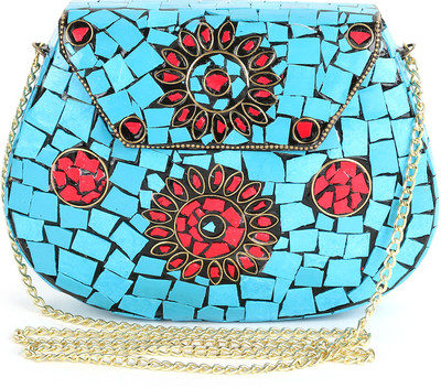 

Voila Party Blue, Red Clutch