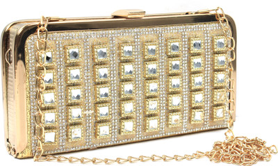 

T Square Party Gold Clutch