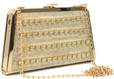 

T Square Party Gold Clutch