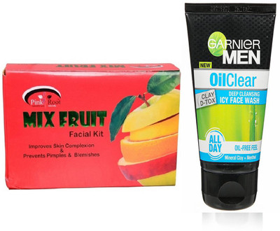 

Pink Root MIX FRUIT KIT 83G WITH OIL CLEAR FACEWASH(Set of 2)