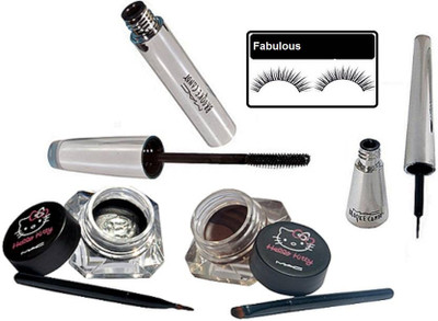 

fabulous Eyelashes, Mac Hello Kitty Two Eyeliner, Brooke Candy Eyeliner & Mascara(Set of 5)