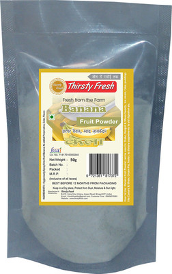 

Thirsty Fresh Banana Pineapple Fruit Powder (Spray Dried) 50g -Pack of 2(100 g, Pack of 2)
