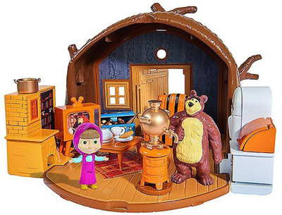 

Simba HOUSE BEAR MASHA PACKABLE Masha and the Bear - Bear's Home Playset(Multicolor)
