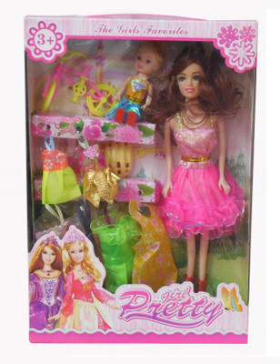 

jojoss Girl Pretty Doll Toys with Multicolour Fashion Accessories for 3+ Girls(Multicolor)
