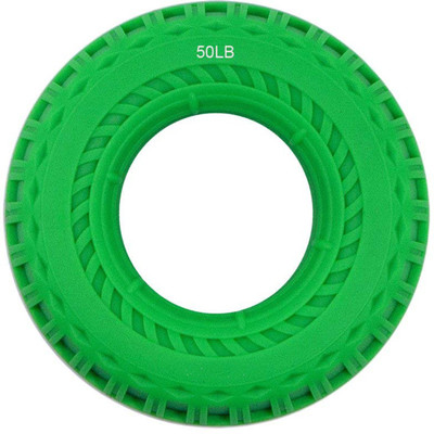 

FITSY Rubber Hand Gripper Ring Exerciser Strengthener - 50 LB Hand Grip/Fitness Grip(Green)
