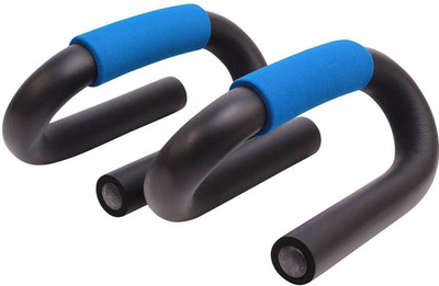 

Red Lion Home and Gym S-Shape Push Up Bar Stand (Plain Blue) Hand Grip/Fitness Grip(Blue)