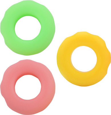

FITSY Silicone Hand Gripper Ring Exerciser Strengthener - 20 LB, 30 LB & 40 LB Hand Grip/Fitness Grip(Multicolor)