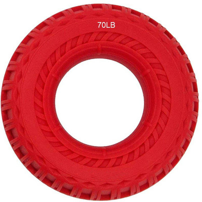 

FITSY Rubber Hand Gripper Ring Exerciser Strengthener - 70 LB Hand Grip/Fitness Grip(Red)