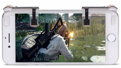 

Leoie 1 Pairs Mobile Phone Gaming Trigger Fire Button Smartphone Shooter Controller for PUBG Gaming Accessory Kit(Black, For Android)
