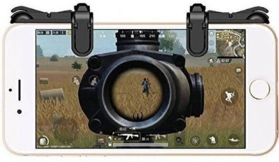 

BUYWELL PUBG Trigger all smart phone compatible Sensitive Shoot/aim Buttons L1 R1 Trigger Mobile Game Controller ||compatible with all smart phones Gaming Accessory Kit(Black, For Android, iOS)