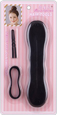 

Param Easy Hair Bun Maker With Pins , Hair Bun maker Tool , Juda Maker Hair Accessory , Juda Maker For Women , Bridal Hair Accessories Kit Hair Accessory Set (Black) Hair Accessory Set(Black)