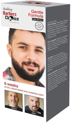

Godefroy Barbers Choice 3 Application Men's Beard and Mustache Color, Dark Brown Hair Color(Dark Brown)