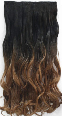

Rapidsflow Double Shade 5 Clips Single Piece Extensions Women And Girls Real Hair Extension