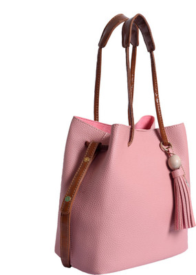 

Lino Perros Hand-held Bag(Pink)