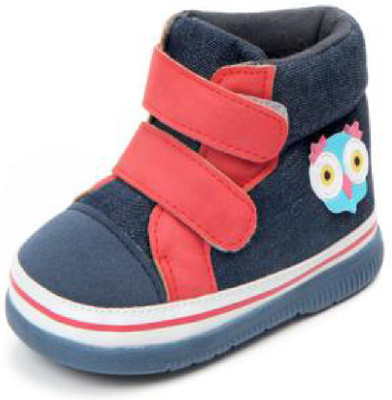 

Kitty Boys Velcro Casual Boots(Blue, Navy blue