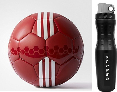 Nice SeaChel Red Football With Sipper Combo Football Kit