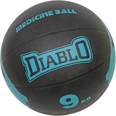 

DIABLO 9KG Premium Quality Light Blue Rubber Medicine Ball Medicine Ball(Weight: 9 kg, Blue)