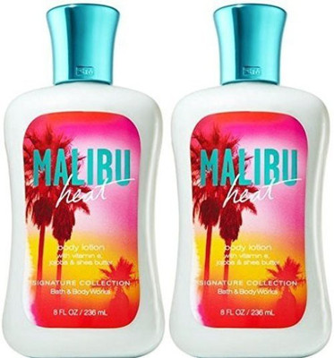 

Bath & Body Works Malibu Heat Body Lotion (Two 8 oz Bottles)(236 ml)