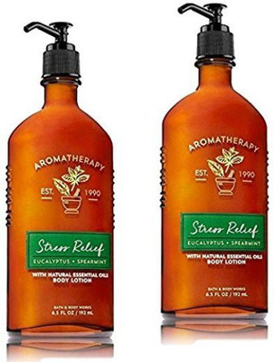 

Bath & Body Works Aromatherapy Body Lotion Eucalyptus Spearmint (2-Pack)(192 g)