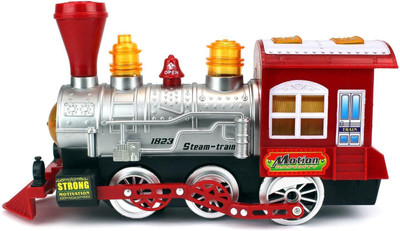 

jojoss Happy Motion Train Papa Toy with Light & Music for 3+ Kids(Red)