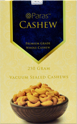 

Paras Premium Grade Whole Cashew Cashews(250 g, Vacuum Pack)