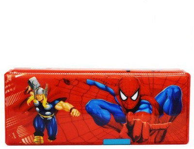

ToyzIsland NA Pencil box with clock Art Plastic Pencil Box(Set of 1, Multicolor)