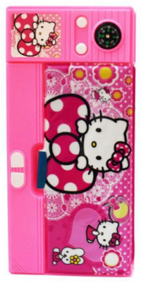 

ToyzIsland NA Kitty Art Plastic Pencil Box(Set of 1, Multicolor)