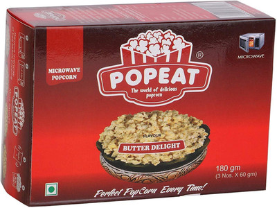 PopEat Butter Delight Butter Delight Popcorn(720 g, Pack of 4)
