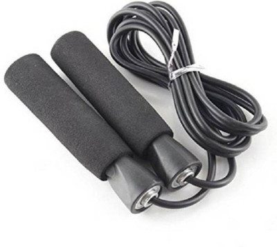 

AVM gym training & home exercise Ball Bearing Skipping Rope (Black, Pack of 1) Ball Bearing Skipping Rope(Black, Length: 4 cm)