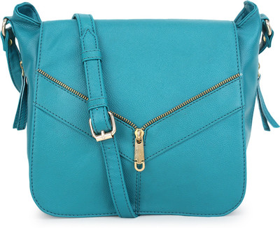 

Bagsy Malone Women Casual Blue PU Sling Bag
