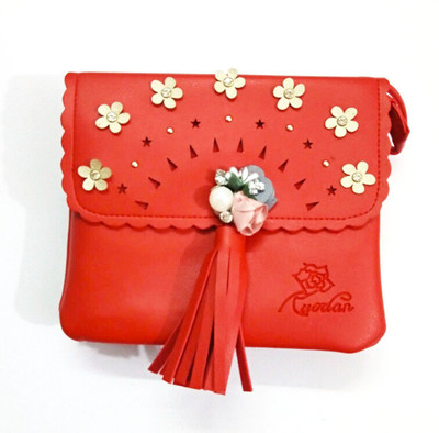 

Lavs Women Casual Red PU Sling Bag