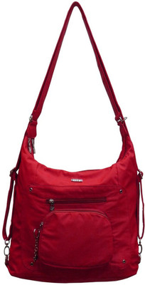 

JINU Women Casual Red Nylon Sling Bag