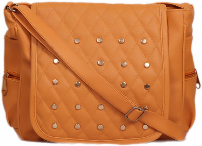 

Easydeals Women Casual Tan PU Sling Bag