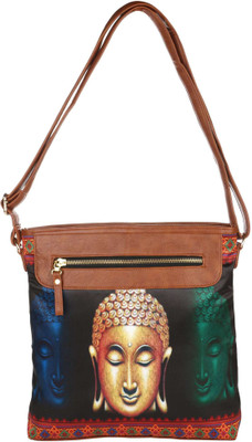 

All Things Sundar Women Casual Multicolor Satin Sling Bag