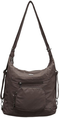 

JINU Women Casual Brown Nylon Sling Bag