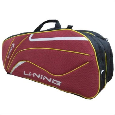 

Li-Ning ABSL392-12 9in1 Special Badminton Kitbag - With Separate Shoe Compartment Kitbag(Multicolor, Kit Bag, Black/silver