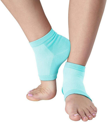 

Mezire Fabric Cracked heal relief socks pain foot gel relief anti silicone support Heel Support (, Blue