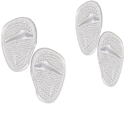 

DALUCI 2 Pair Cushions Forefoot Front Feet High Heel Shoes Slip soft Resistant Pad Foot Support (, Clear, White
