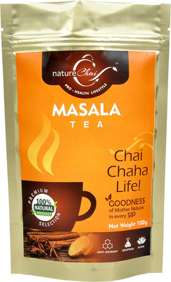 Nature Chai Masala Tea (100 gm each / Pack of 2 ) Spices Tea(200 g, Pouch)