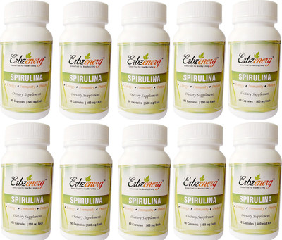 

Erbzenerg Erbzenerg Spirulina 60 Capsules | 500mg(Pack of 10)(500 mg)
