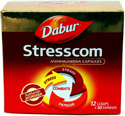 

Dabur Stresscom Ashwagandha 120 Caps (10 caps X 12 strips)(120 No)