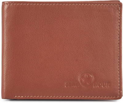 

Zero Hour Men Casual Brown Genuine Leather Wallet(9 Card Slots)