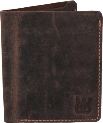 

WELBAWT Men Casual Brown Genuine Leather Wallet(6 Card Slots)