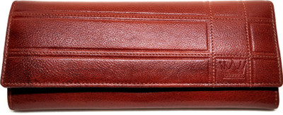 

LEWIS PAYTON Women Casual Brown Genuine Leather Wallet(6 Card Slots), Tan