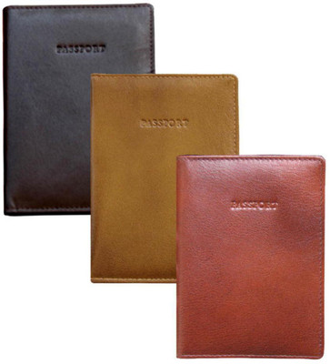 

ABYS Men Casual Brown Genuine Leather Document Holder(2 Card Slots), Multicolor