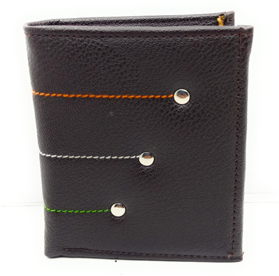 Mumtaz & Son's Men Casual Black Artificial Leather Wallet(6 Card Slots), Brown